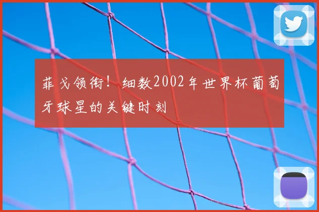 菲戈领衔！细数2002年世界杯葡萄牙球星的关键时刻